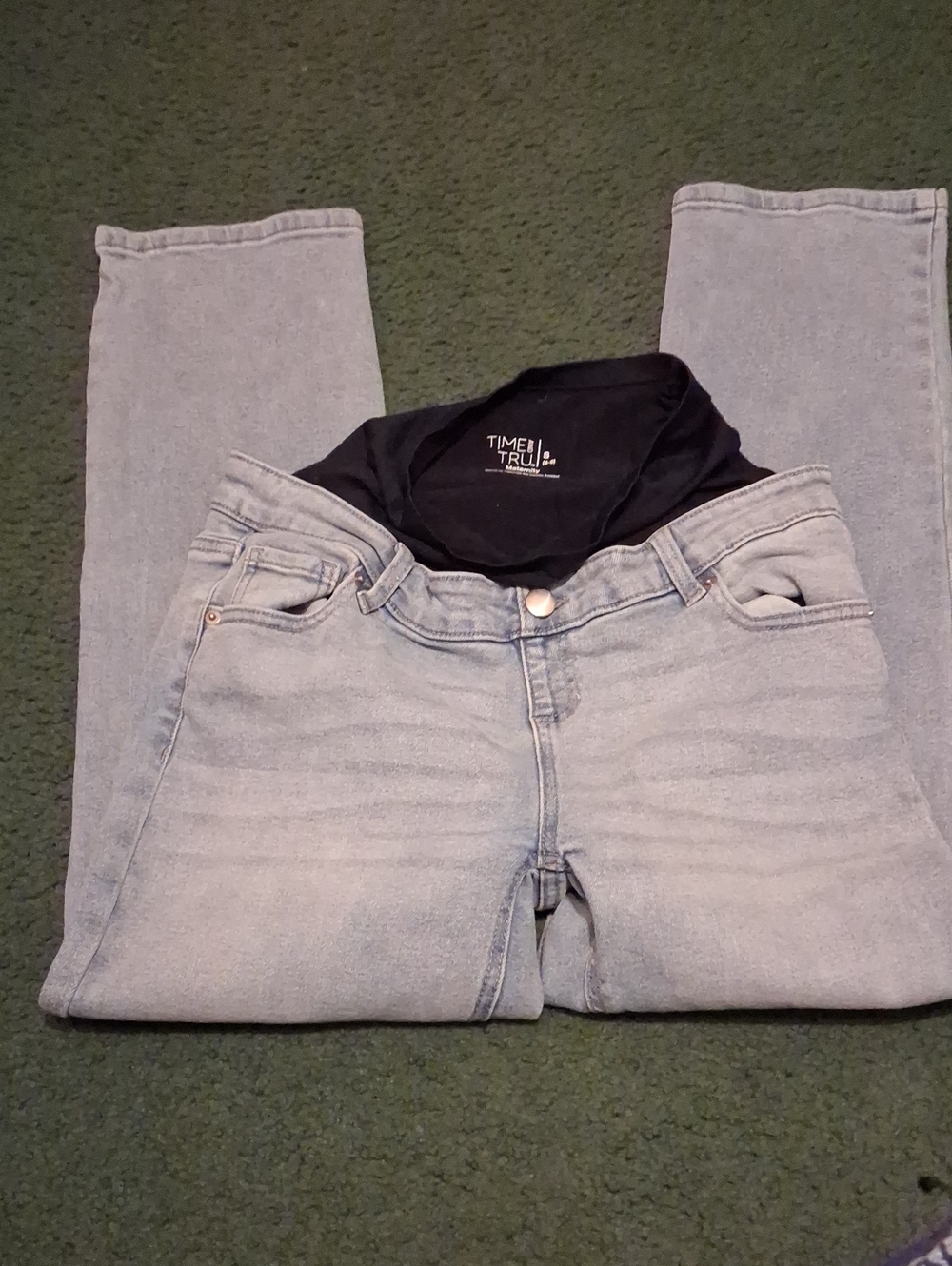 Time and Tru Light Blue Maternity Jeans Small 4-6